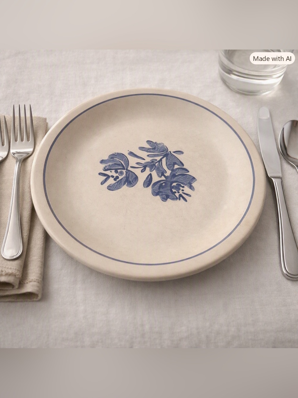 Pfaltzgraff Yorktowne Stonewear Vintage 70s Dinner Plate